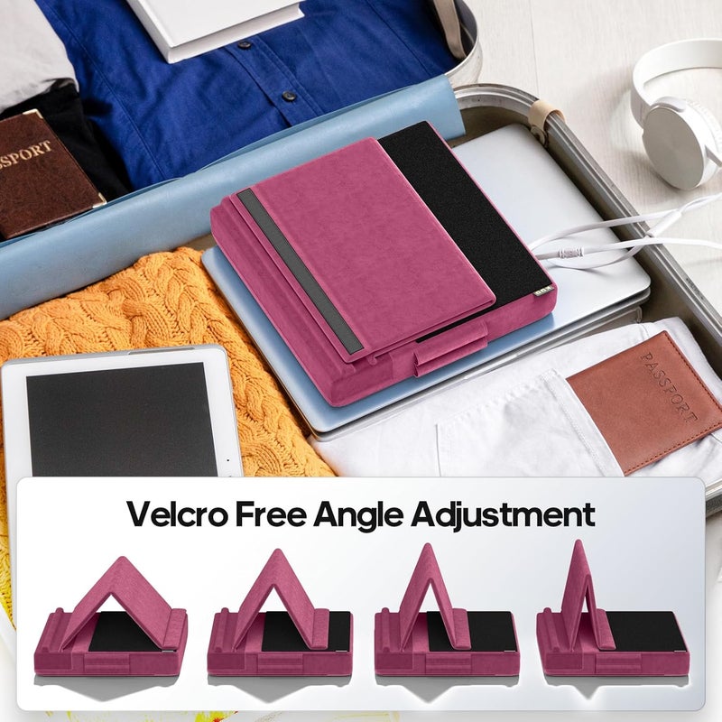 KDD Tablet Pillow Stand, Multi-Angle Viewing Ipad Holder for Lap, Bed and Desk, Foldable Soft Pad Dock with Stylus Mount Compatible with Ipad Pro 12.9, 10.5, 11, Air, Mini, Phones, Books, E-Reader - Image 4